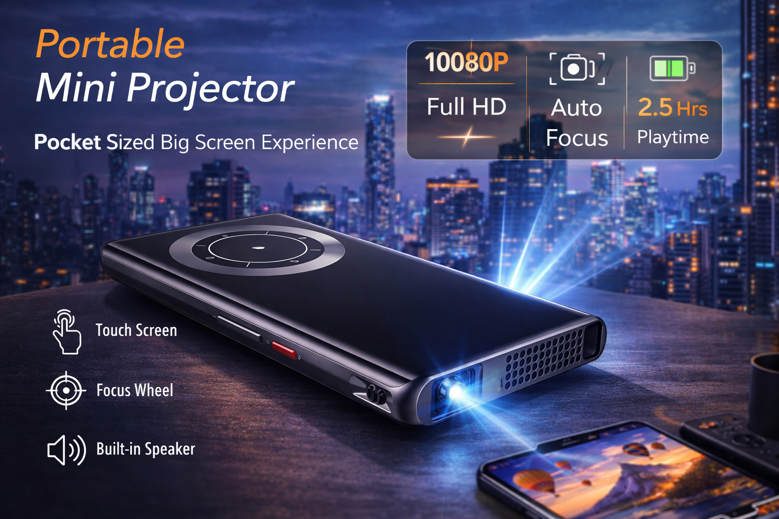 Daisy Drop Pocket Projector