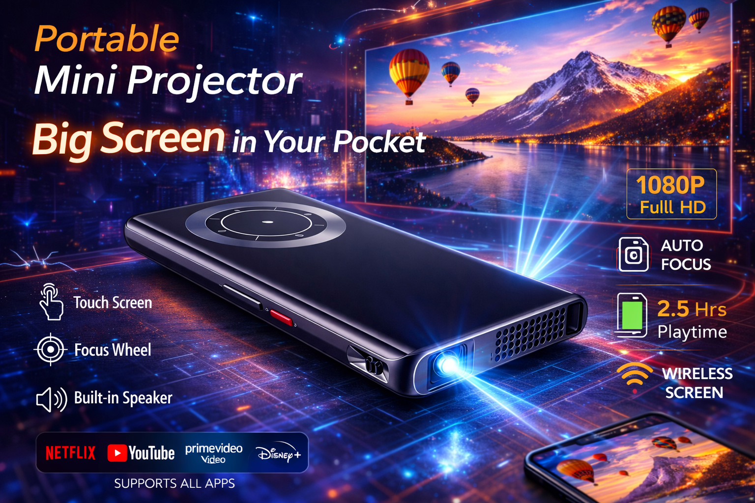 Daisy Drop Pocket Projector